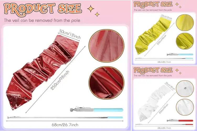 Detailed view of Best 98 Inch Dance Ribbons: Top 8 Picks for Graceful Moves