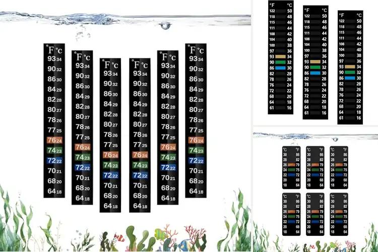 Detailed view of Best Adhesive Aquarium Thermometer Stickers