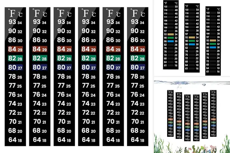 Detailed view of Best Adhesive Aquarium Thermometer Strips