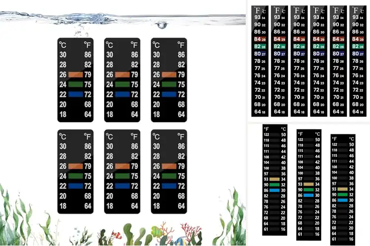 Detailed view of Best Aquarium Temperature Stickers