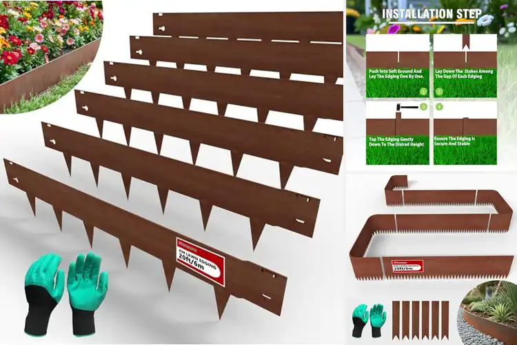 Detailed view of Best Cor-Ten Steel Landscape Edging