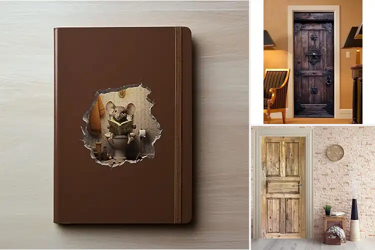 Detailed view of Best Door Decals