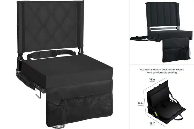 Detailed view of Best Folding Bleacher Chairs For Adults
