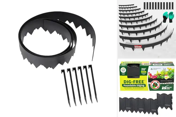 Detailed view of Best Hammer-In Garden Edgings