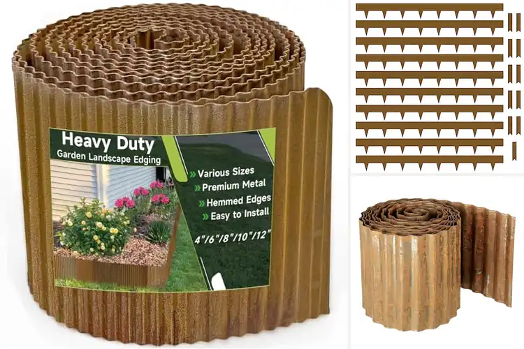 Detailed view of Best Pre-Rusted Outdoor Borders