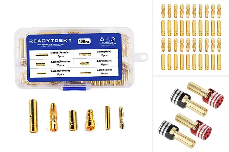 Detailed view of Best RC Bullet Connectors