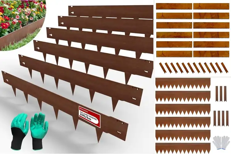 Detailed view of Best Rust Patina Garden Borders