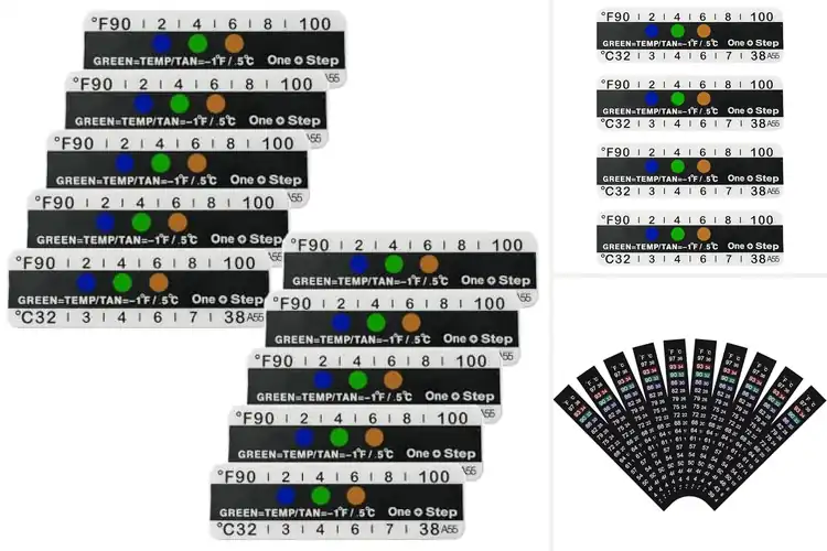 Detailed view of Best Self-Adhesive Waterproof Temperature Strips