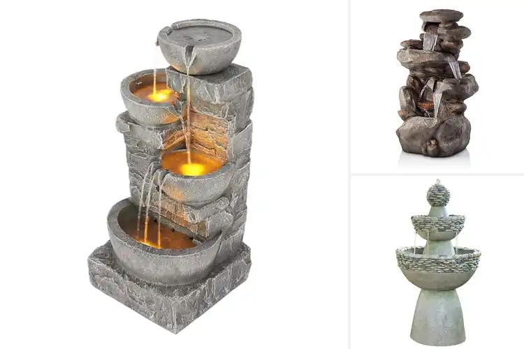 Detailed view of Best Tall Stone Fountains